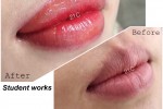 (221) lips semi permanent make up, lip tint